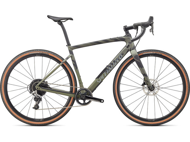 Bici Gravel Diverge Comp Carbon 28" Modelo 2022 - satin olive-oak-chrome-wild/54 cm