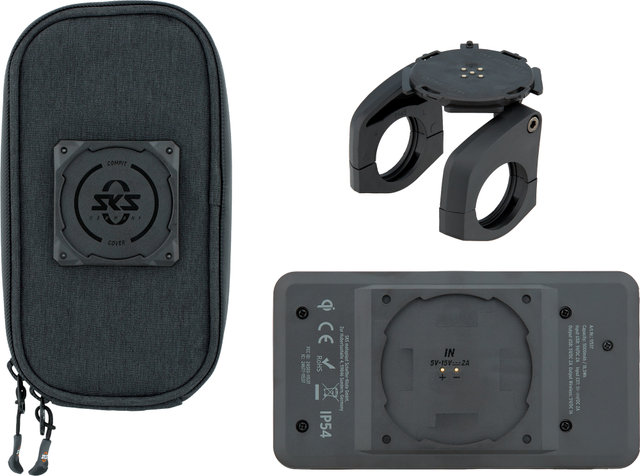 SKS Attache pour Smartphone Compit+ et PowerBank +Com/Unit et Com/Smartbag - noir/universal