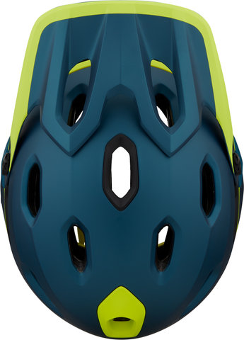 Bell Super DH MIPS Helmet - matte-gloss-blue-hi-viz/55 - 59 cm