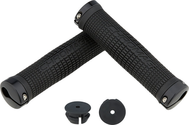 Squarewave Lock On Grips - black-black/142 mm