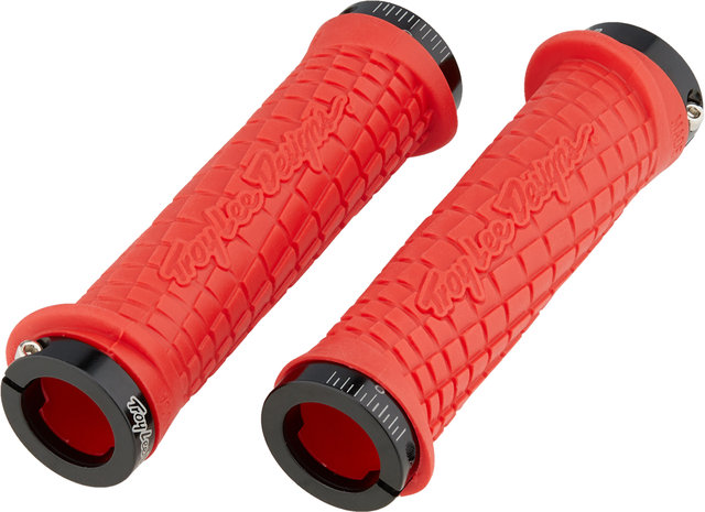 ODI Puños de manillar Troy Lee Designs MTB Lock-On - red-black/130 mm