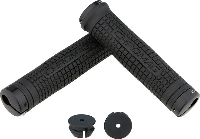 Squarewave XL Lock On Handlebar Grips - black-black/146 mm