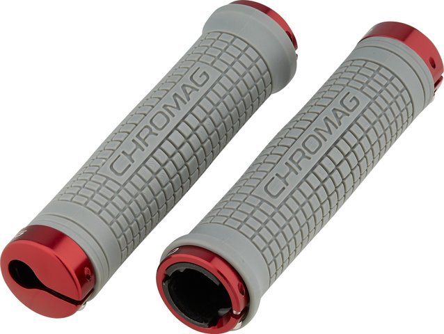 Squarewave XL Lock On Lenkergriffe - grey-red/146 mm