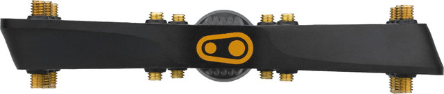 crankbrothers Pedales de plataforma Stamp 11 - black-gold/large