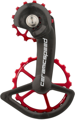 CeramicSpeed OSPW Coated Derailleur Pulley System for Shimano R9100 / R8000-SS - red/universal