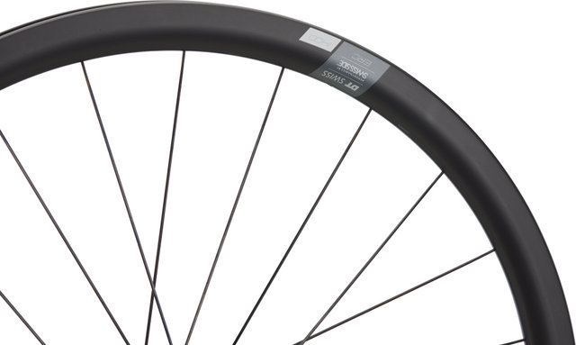 DT Swiss ERC 1400 DICUT 35 Carbon Disc Center Lock 28" Laufradsatz - schwarz/28" Satz (VR 12x100 + HR 12x142) Shimano