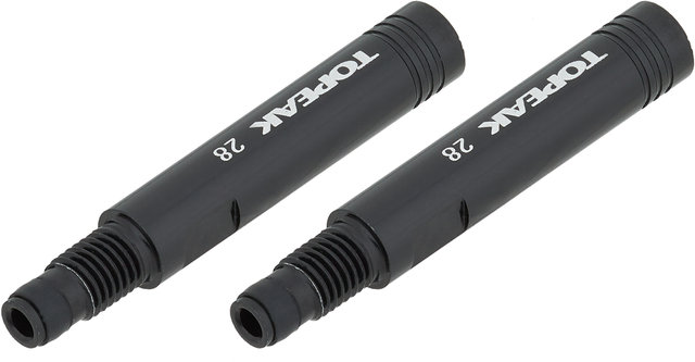 Valve Extender Ventilverlängerung - 2er Set - schwarz/70 mm