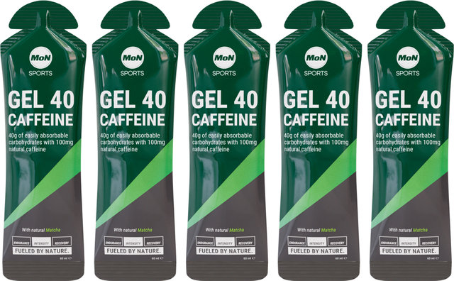 40 Caffeine Gel - 5 pièces - matcha/300 ml