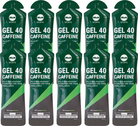 40 Caffeine Gel - 10 pièces - matcha/600 ml