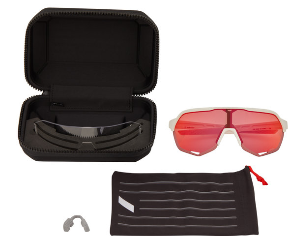 Gafas deportivas S2 Hiper - soft tact off white/hiper red multilayer mirror