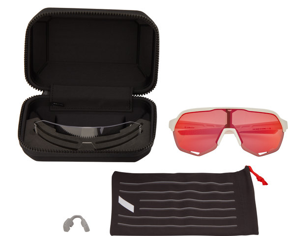 Lunettes de Sport S2 Hiper - soft tact off white/hiper red multilayer mirror