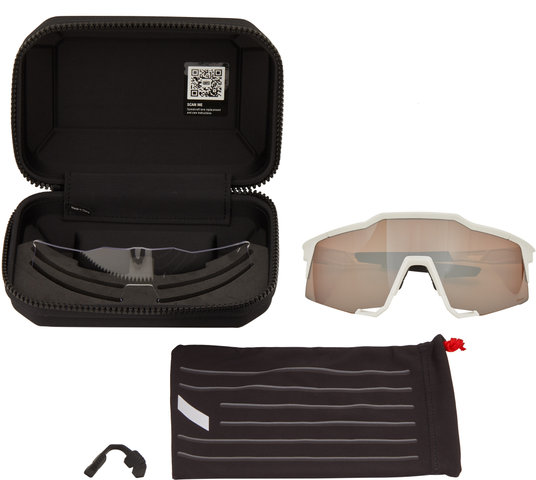 Lunettes de Sport Speedcraft Hiper - matte white/hiper silver mirror