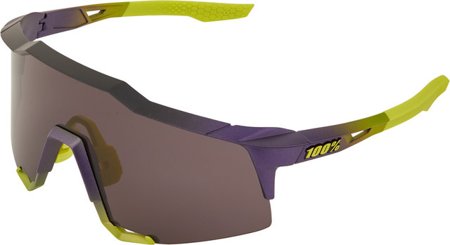 100% Speedcraft Smoke Sports Glasses - matte metallic digital brights/dark purple