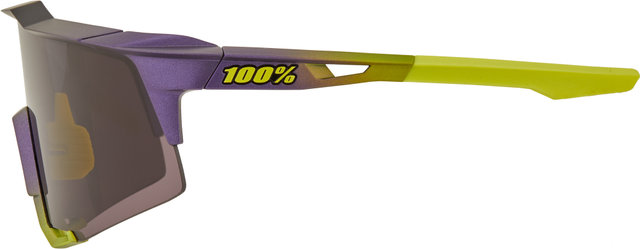 100% Speedcraft Smoke Sports Glasses - matte metallic digital brights/dark purple