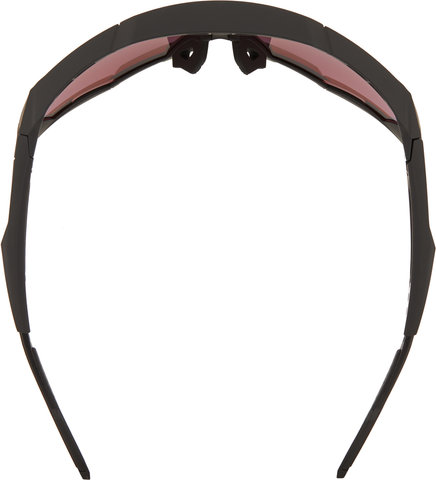 100% Lunettes de Sport Speedtrap Hiper - soft tact black/hiper red multilayer mirror