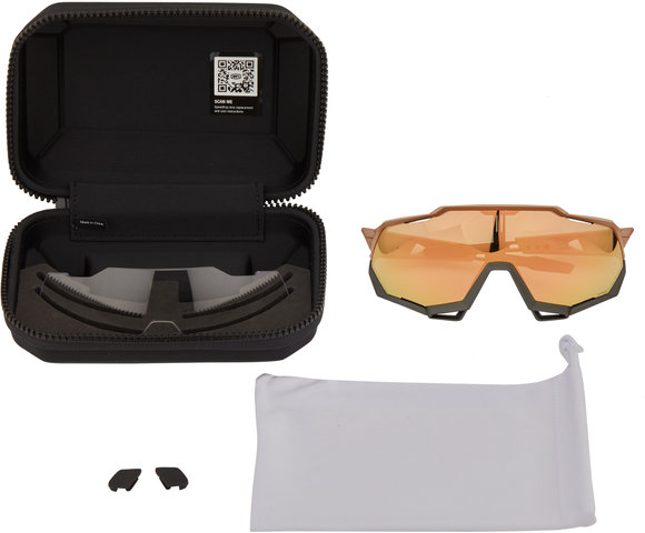 100% Gafas deportivas Speedtrap Hiper - matte copper chromium-black/hiper copper mirror