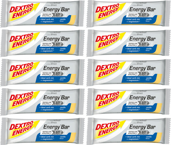 Dextro Energy Energy Bar - 10 Pack - vanilla/500 g