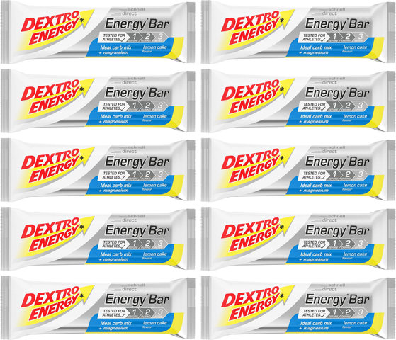 Dextro Energy Barre Energy Bar - 10 pièce - lemon cake/500 g