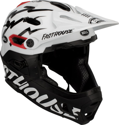 Bell Casco Super DH MIPS Spherical - matte-gloss black-white fasthouse/55 - 59 cm