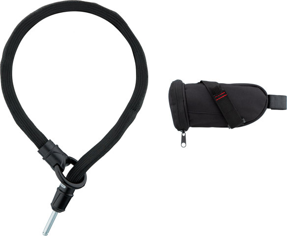 Ivy Tex Adaptor Chain ACH IVY 6KS Plug-in Chain + ST5950 Saddle Bag - black/100 cm