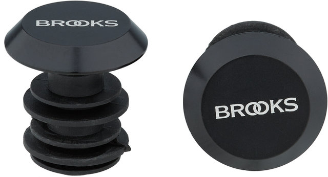 Brooks Puños de manillar Cambium Ergonomic Rubber - black/130 mm / 130 mm