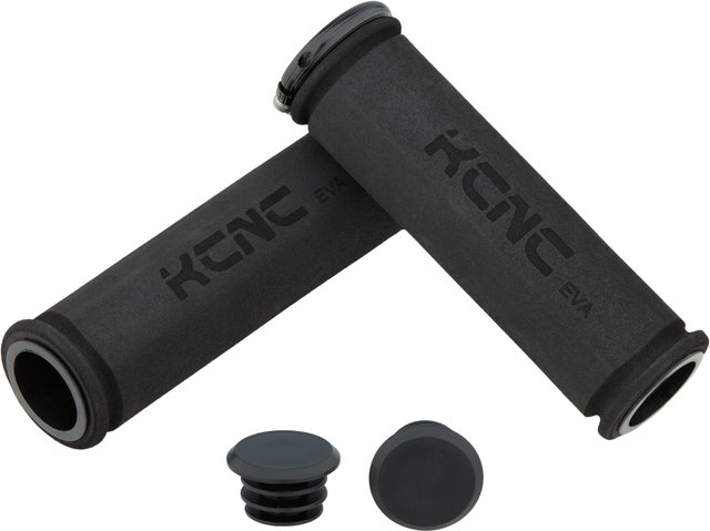 KCNC Puños de manillar EVA Lock On - black-black/120 mm