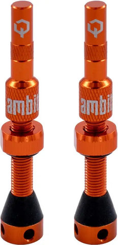Ambit Components Válvulas Tubeless Realm - naranja | Válvula Presta (SV) | 40 mm