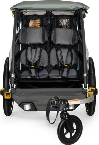Burley Remolque para niños D'Lite X Double - sage green-grau | 20"