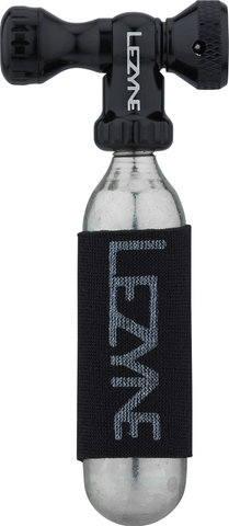 Lezyne Control Drive CO2 pump head with 16 g CO2 cartridge - black