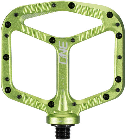 OneUp Components Aluminium Plattformpedale - green/universal