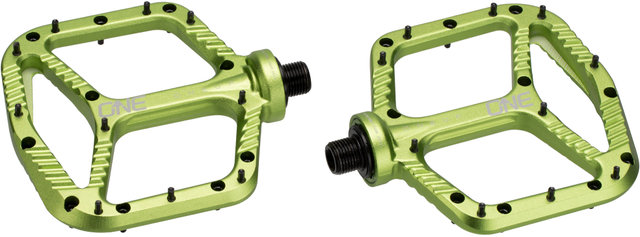 OneUp Components Aluminium Platform Pedals - green/universal