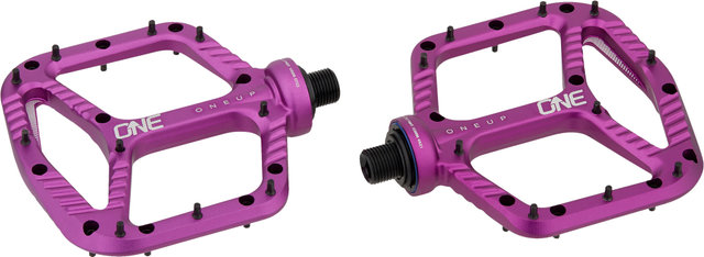 OneUp Components Pedales de plataforma de aluminio - purple/universal