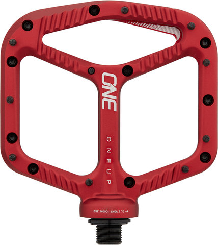 OneUp Components Aluminium Platform Pedals - red/universal