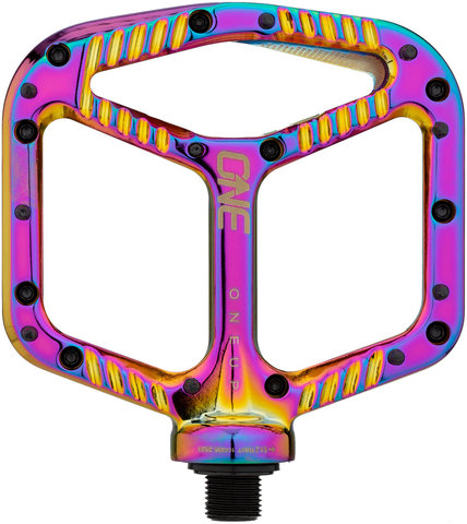 OneUp Components Aluminium Platform Pedals - oil slick/universal