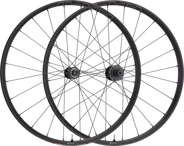 Shimano Set de Roues WH-MT601-TL-B Disc Center Lock 29" - noir/set de 29" (av 15x110 Boost + arr 12x148 Boost) Shimano Micro Spline