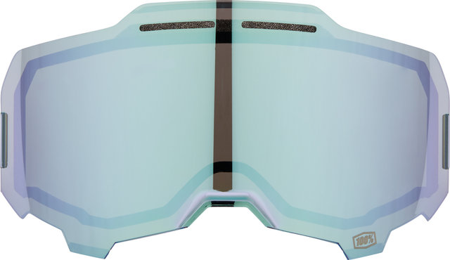 100% Ersatzglas Dual Pane Vented für Armega Goggle - silver flash/universal