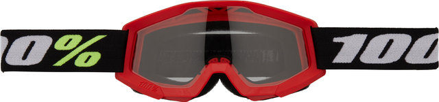 100% Masque Strata Mini Clear Lens - grom red/clear