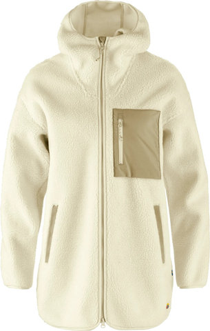 Fjällräven Top de forro polar largo para mujer Vardag Pile - chalk white | L