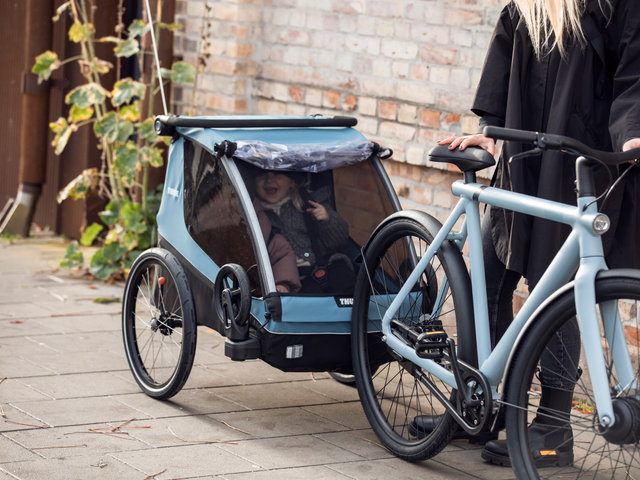 Remolque para niños Courier - aegean blue/universal