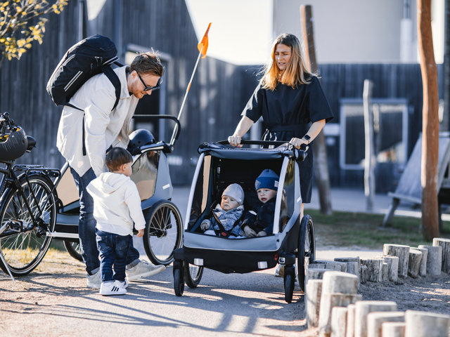 Remolque para niños Courier - aegean blue/universal