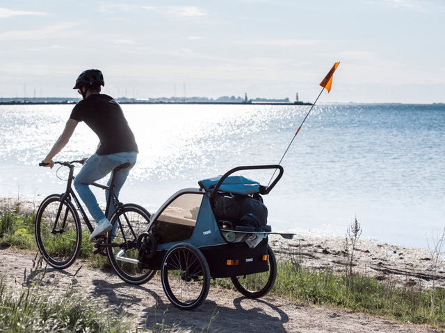 Remolque para niños Courier - aegean blue/universal