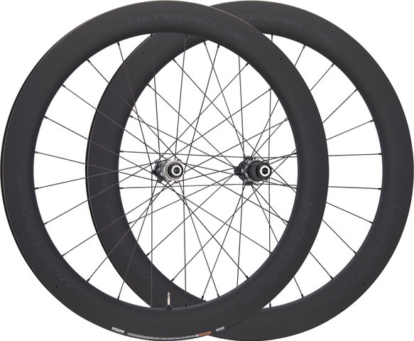 Shimano WH-R8170-C60-TL Ultegra Center Lock Disc Carbon Wheelset - black/28" set (front 12x100 + rear 12x142) Shimano