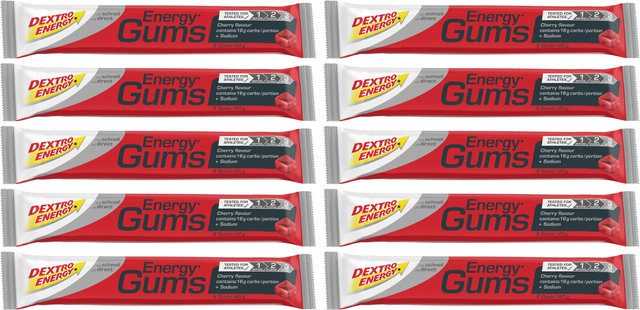 Dextro Energy Energy Gums - 10 unidades - cherry/450 g