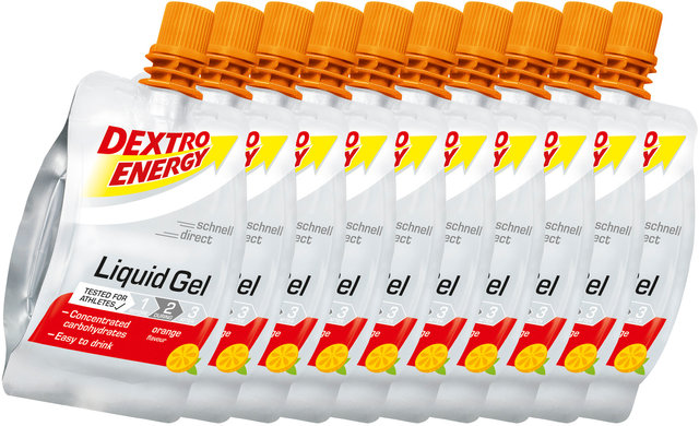 Dextro Energy Liquid Gel - 10 Stück - orange/600 ml