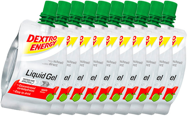 Dextro Energy Liquid Gel - 10 unidades - apple/600 ml