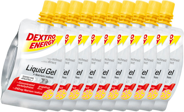 Dextro Energy Liquid Gel - 10 pack - grapefruit - natrium/600 ml