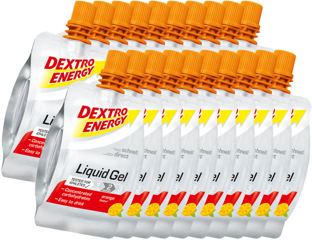 Dextro Energy Liquid Gel - 20 unidades - naranja/1200 ml