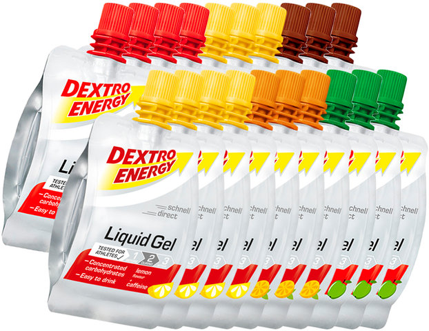 Dextro Energy Liquid Gel - 20 Stück - gemischt/1200 ml