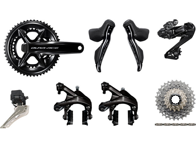 Grupo Dura-Ace Di2 R9250 Powermeter 2x12 40-54 - negro/172,5 mm 40-54, 11-30