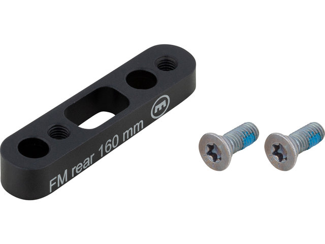 Adaptador de frenos de disco para discos de 160 mm - negro/RT FM sobre FM